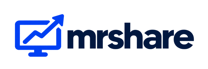 MrShare — schermo e freccia di crescita